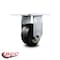 Service Caster 4 Inch Heavy Duty Top Plate Rubber on Aluminum Rigid Caster with Roller Bearing SCC-35R420-RAR - alternate 4